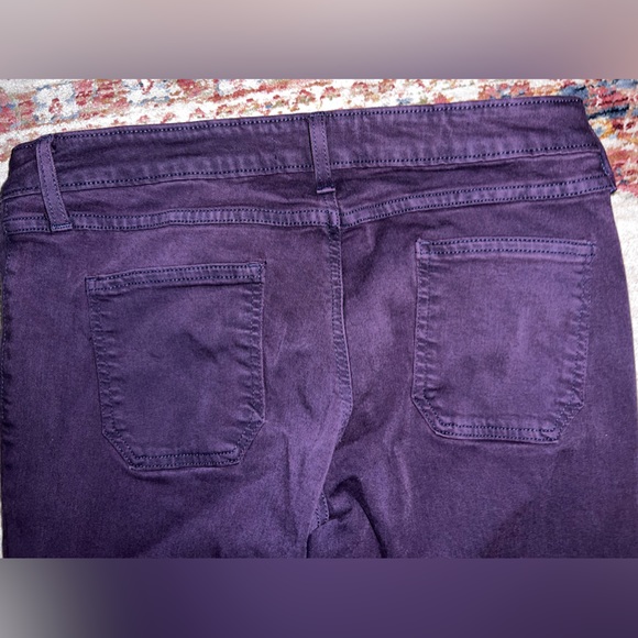 EUC JUST BLACK WOMENS PURPLE ACID WASH LIKE JEANS SIZE 31P - Picture 5 of 7